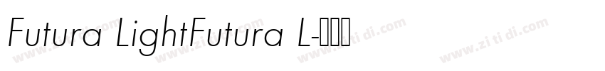 Futura LightFutura L字体转换